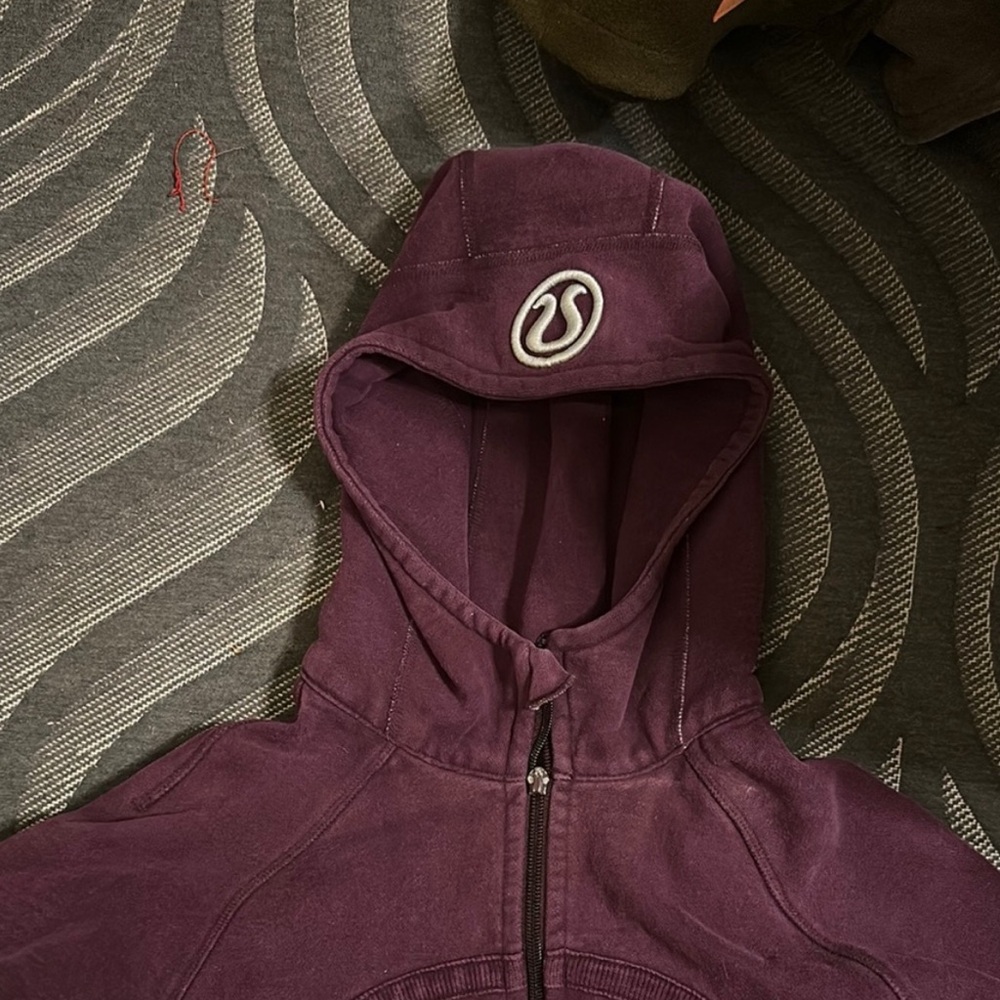 Lululemon Athletica Purple Hooded Jacket with Full-Length Zipper